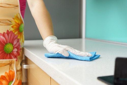 Final hygiene and safety check after a deep cleaning service
