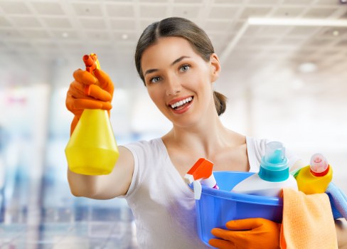 Illustration of ethical cleaning staff and anti-slavery commitment