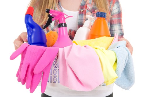 Detailed kitchen cleaning during a Bloomsbury deep clean