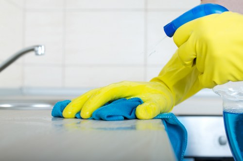 Commercial hard floor maintenance in a Bloomsbury office building