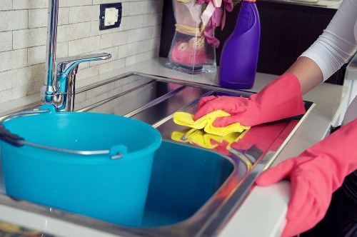 Bloomsbury domestic cleaning in a kitchen with careful attention to detail